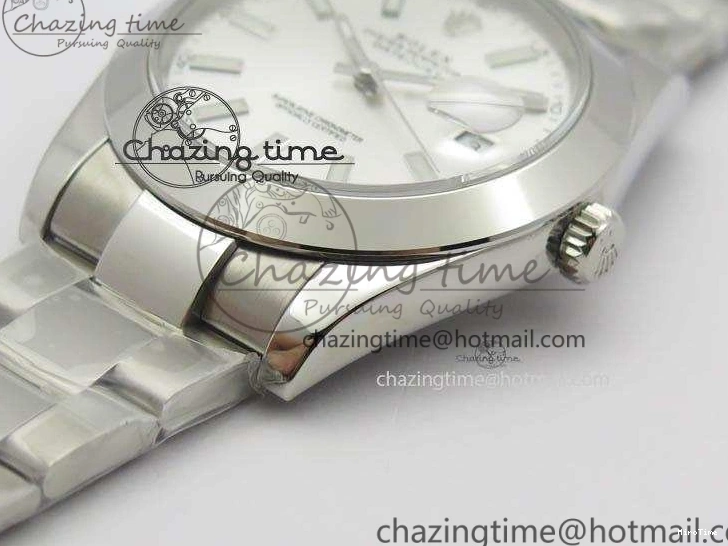MiroTime 1218 HighQuality DateJust 41mm 126300 SS Noob 1:1 Best Edition Silver Dial Stick Markers On SS Bracelet A 3597